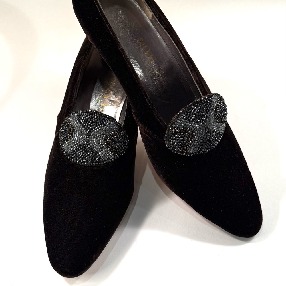 Brown Velvet Silvia Fiorentina heels size 6.5 NEW